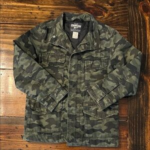 OshKosh B'gosh Men's Green Camo Field Jacket
